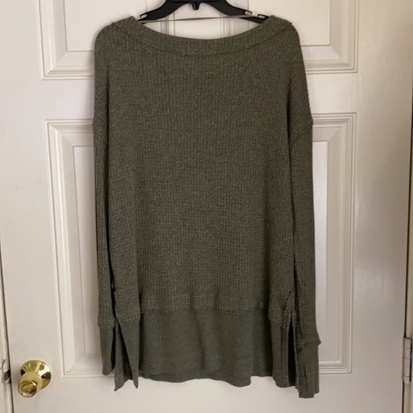 Free People North Shore Thermal Tunic Top - Red and green ,Xs - Picture 7 of 10